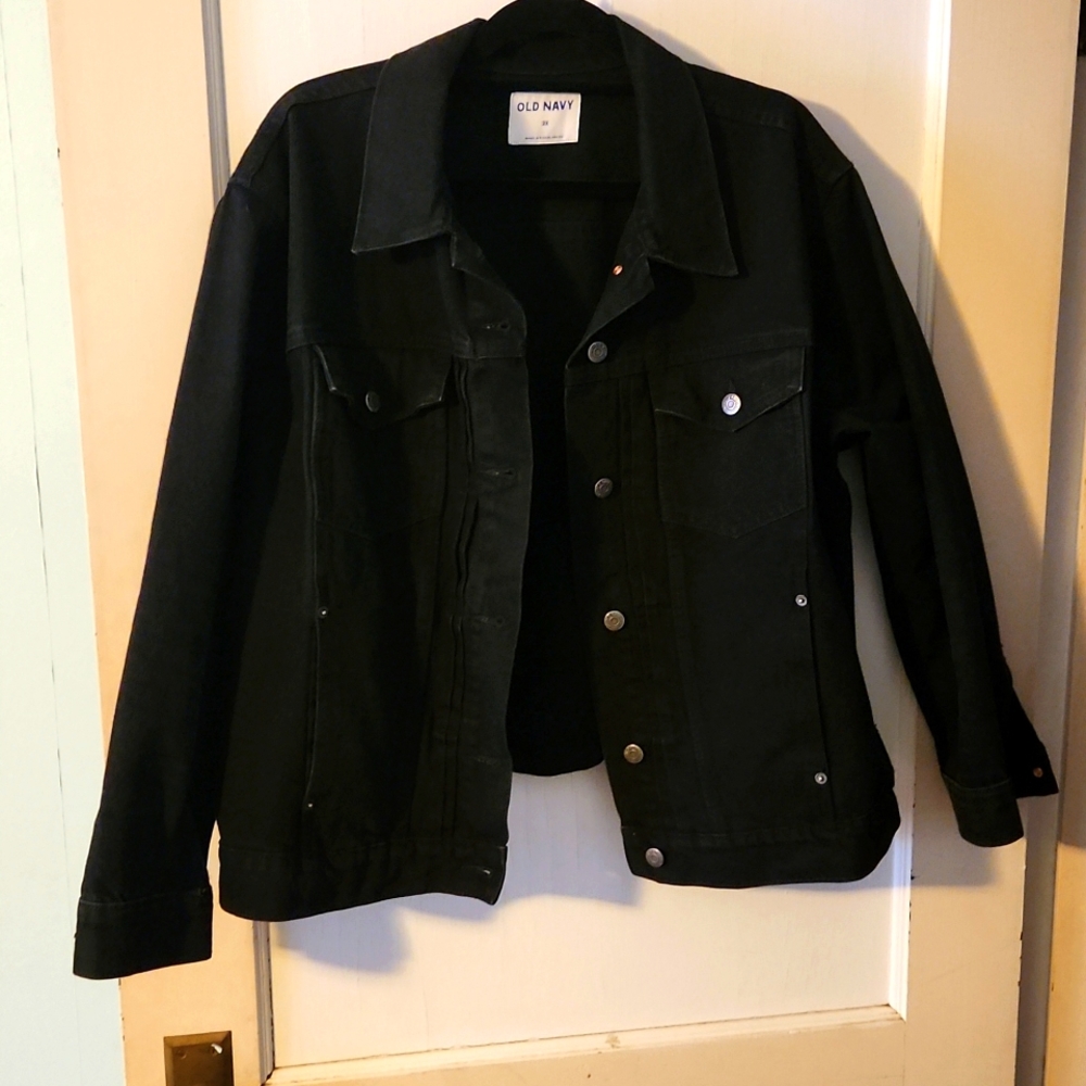 Old navy black jean jacket